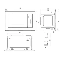 Встраиваемая микроволновая печь Haier HMX-BTG207X — фотография 7