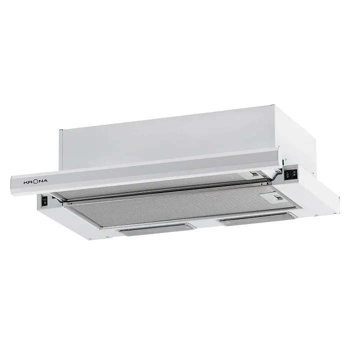Телескопическая вытяжка KRONA KAMILLA 600 E1M white — фотография 1