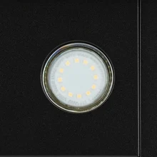 Наклонная вытяжка KRONA INGA 600 inox/black push button — фотография 6