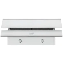 Наклонная вытяжка KRONA IRIDA 900 white push button — фотография 8