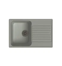 Мойка кухонная кварцевая LEX Geneva 740 Space Gray — фотография 3