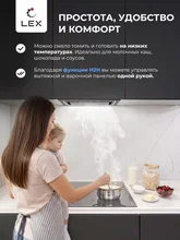 Варочная панель индукционная с инвертором и беспроводной связью с вытяжкой LEX EVI 641B I GR — фотография 5