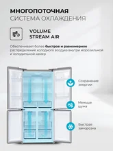 Холодильник трехкамерный отдельностоящий с инвертором LEX LCD450PnGID — фотография 5
