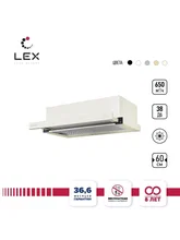Вытяжка кухонная встраиваемая LEX HUBBLE 600 IV Light Белый антик — фотография 1
