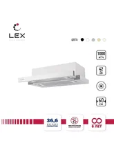 Вытяжка кухонная встраиваемая LEX Hubble 2M 600 White — фотография 1